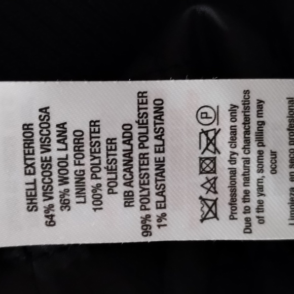 Topman wool blend black bomber jacket w pockets Sz S - Picture 17 of 17